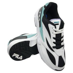 NWT FILA AUTHENTIC MEN'S WHITE GREEN LACE UP SNEAKERS SHOES 11.5 12